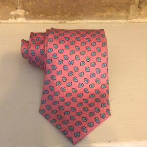 J. Crew 100% silk snail shell print neck tie